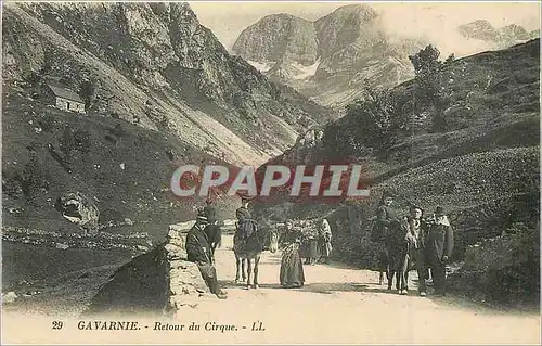 Cartes postales Gavarnie Retour du Cirque  Ane Donkey