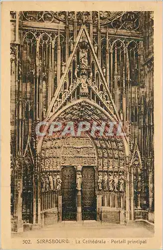 Cartes postales Strasbourg La Cathedrale Portail Principal