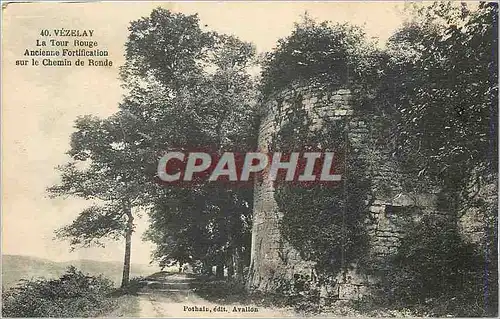 Ansichtskarte AK Vezelay La Tour Bouge Ancienne Fortification sur le Chemin de Ronde