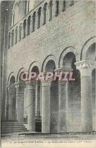 Ansichtskarte AK St Benoit sur Loire La Colonnade du Choeur (XIe Siecle)