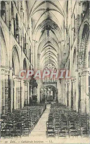 Cartes postales Dol Cathedrale Interieur