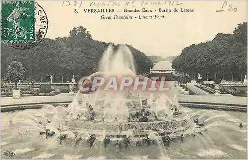 Cartes postales Versailles Grandes Eaux Bassin de Latone
