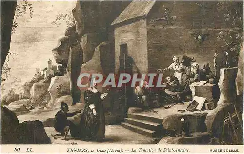 Cartes postales Musee de Lille Teniers La Jeune (David) La Tentation de Saint Antoine