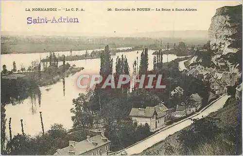 Cartes postales Environs de Rouen La Normandie La Seine a Saint Andrien