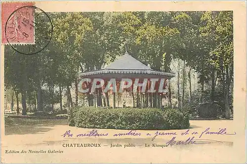 Cartes postales Chateauroux Jardin Public