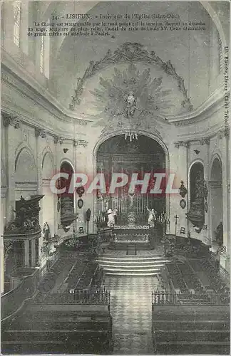 Cartes postales Lisieux Interieure de l'Eglise Saint Desir