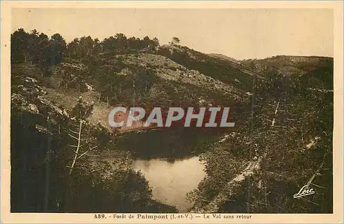 Cartes postales Foret de Paimpont (I et V) le Val sans Retour