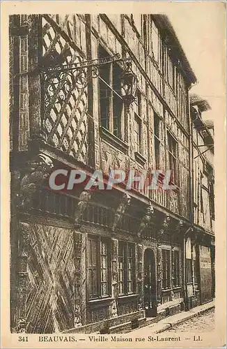 Cartes postales Beauvais Vieille Maison Rue St Laurent