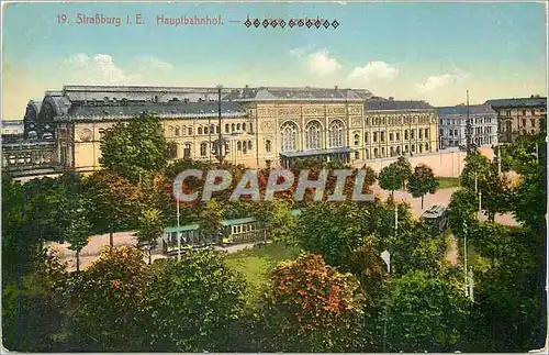 Ansichtskarte AK StraBburg Hauplbahnhof