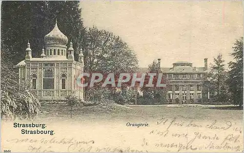 Cartes postales Strassburg Orangerie Germani (carte 1900)
