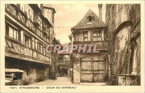 Ansichtskarte AK Strasbourg Cour du Corbeau