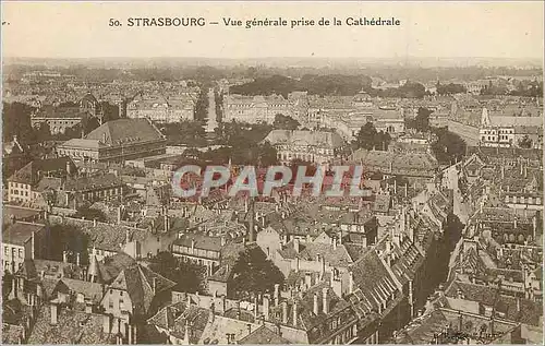 Ansichtskarte AK Strasbourg vue Generale prise de la Cathedrale