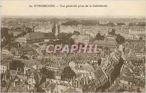 Cartes postales Strasbourg vue Generale prise de la Cathedrale