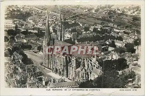 Cartes postales moderne Vue Aerienne de la Cathedrale de Chartres