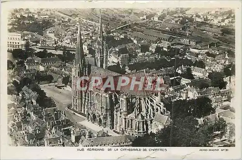 Moderne Karte Vue Aerienne de la Cathedrale de Chartres