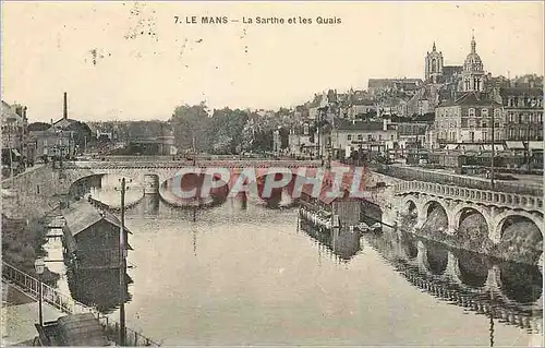 Cartes postales Le Mans la Sarthe et les Quais