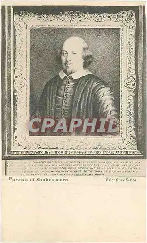 Cartes postales Portrait of Shakespeare
