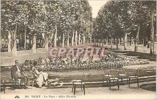 Cartes postales Vichy le Parc Allee Fleurie