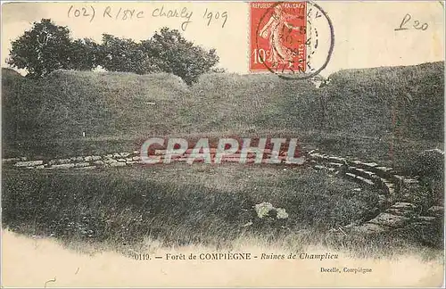 Cartes postales Foret de Compiegne Ruines de Champlieu