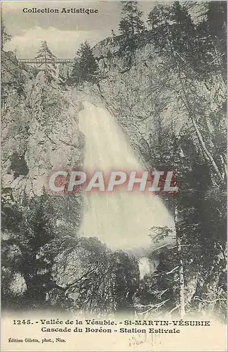 Cartes postales Vallee de la Vesubie St Martin Vesubie Cascade du Boreon