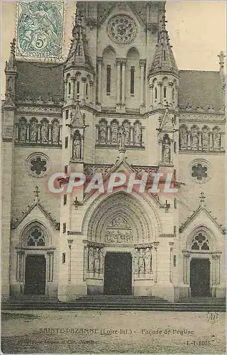 Cartes postales Sainte Bazanne (Loire Inf) Facade de l'Eglise
