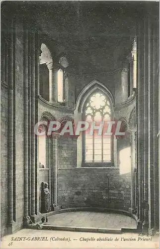 Ansichtskarte AK Saint Gabriel (Calvados) Chapelle Absidiale de l'Ancien Prieure