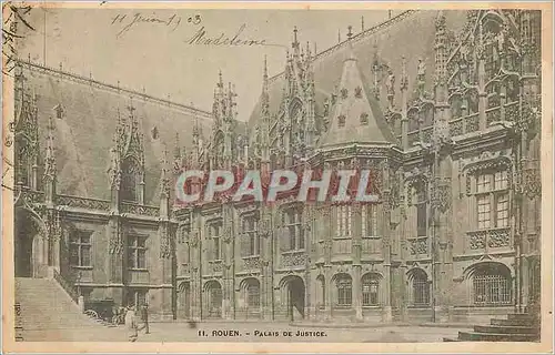 Ansichtskarte AK Rouen Palais de Justice (carte 1900)