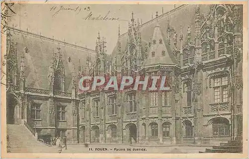 Cartes postales Rouen Palais de Justice (carte 1900)