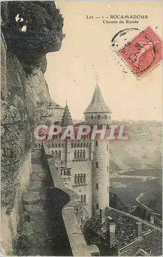 Cartes postales Rocamadour Chemin de Ronde