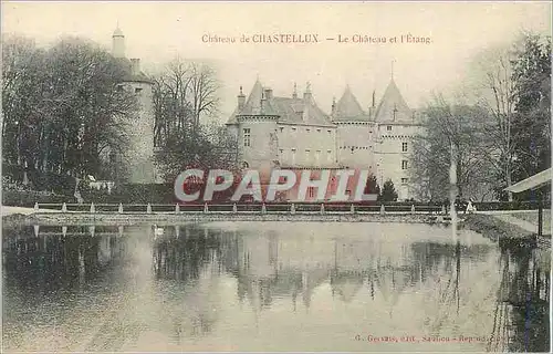 Cartes postales Chateau de Chastellux le Chateau et l'Etang
