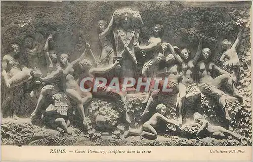 Cartes postales Reims Caves Pommery Sculpture dans la Craie
