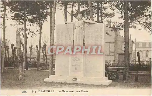 Ansichtskarte AK Deauville Le Monument aux Morts Militaria