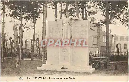 Cartes postales Deauville Le Monument aux Morts Militaria