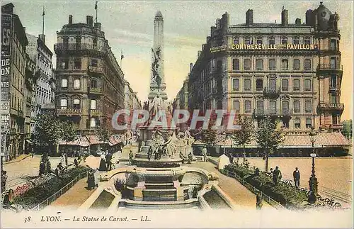Cartes postales Lyon La Statue de Carnot
