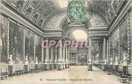 Cartes postales Palais de Versailles Galeries des Batailles