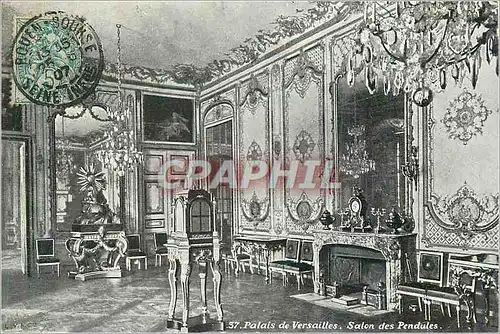Cartes postales Palais de Versailles Salon des Pendules