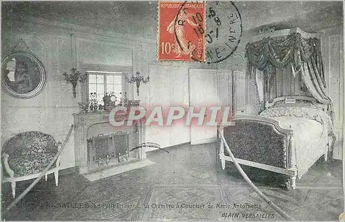 Ansichtskarte AK Versailles Le Petit Trianon La Chambre a Coucher de Marie Antoinette