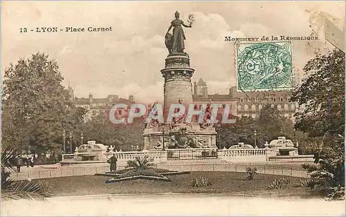 Cartes postales Lyon Place Carnot