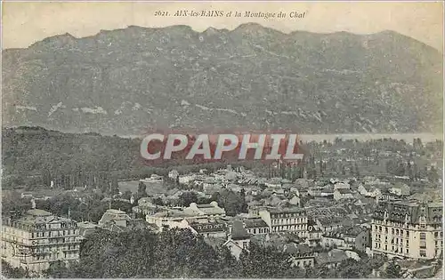 Ansichtskarte AK Aix les Bains et la Montagne du Chat