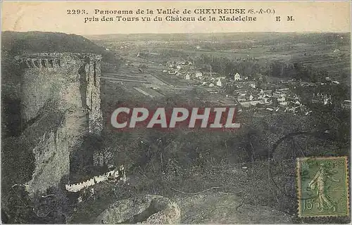 Ansichtskarte AK Panorama de la Vallee de Chevreuse (S et O) pris des Tours vu du Chateau de la Madeleine