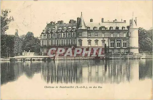 Cartes postales Chateau de Rambouillet (S et O) vu des Iles