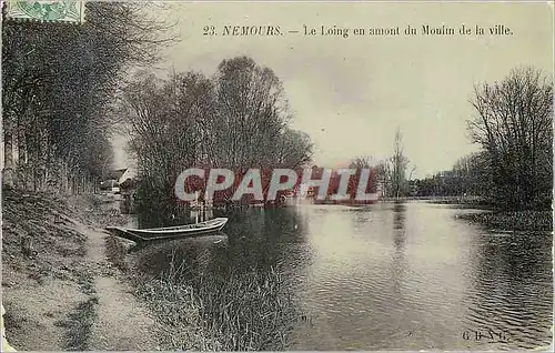 Cartes postales Nemours Le Loing en Amont du Moulin de la Ville