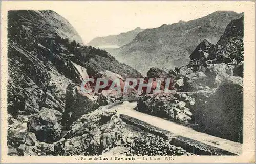Cartes postales Route de Luz a Gavarnie Le Chaos