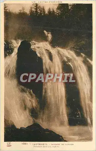 Cartes postales Cauterets Cascade de Lutoun Premiere Chute