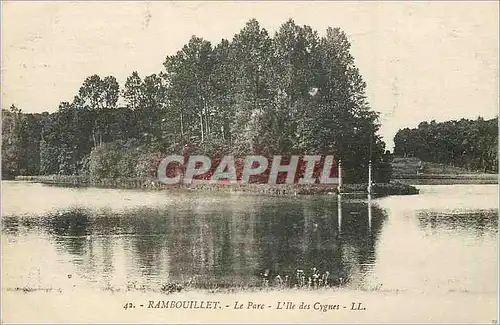 Ansichtskarte AK Rambouillet Le Parc L'Ille des Cygnes