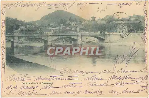 Cartes postales Pont de Carnot et Rosemont (carte 1900)