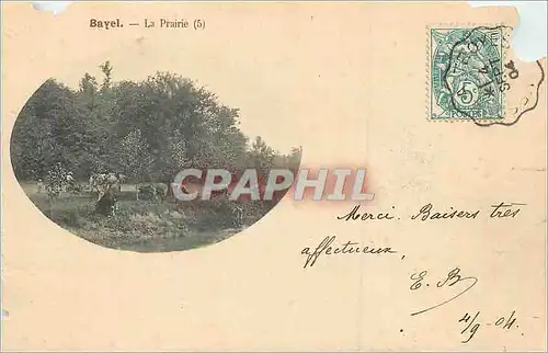 Cartes postales Bayel La Prairie Vaches