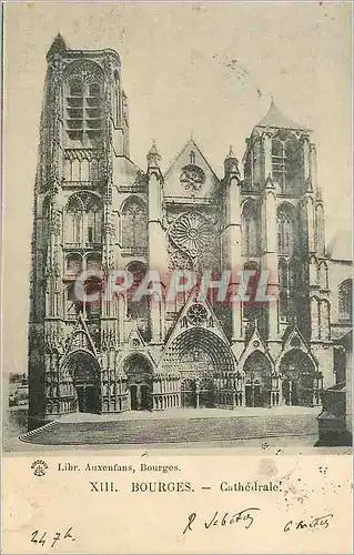 Cartes postales Bourges Cathedrale