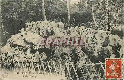 Cartes postales Foret de Fontainebleau Roche Eponge