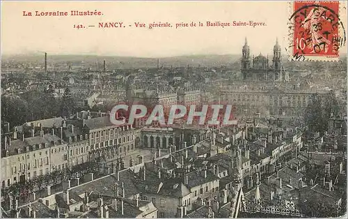 Ansichtskarte AK Nancy La Lorraine Illustree Vue Generale prise de la Basilique Saint Epvre